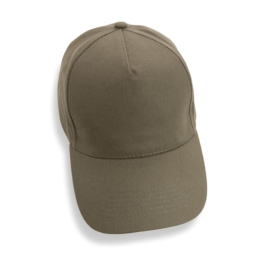 Impact 5 panel 280gr recycled katoenen cap met AWARE™ tracer, groen