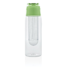 Afsluitbare waterfles met infuser, groen