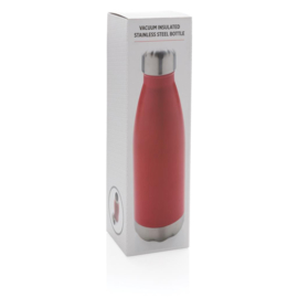 Vacuüm geïsoleerde roestvrijstalen fles, rood
