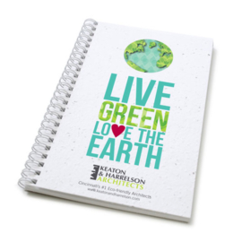 Zaadpapier notitieboek Live Green / Growing Green