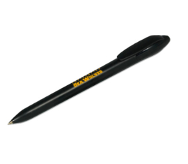 Budget gerecyclede plastic pen, zwart