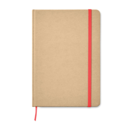 Recycled A5 notitieboek, rood