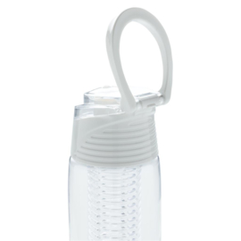 Afsluitbare waterfles met infuser, wit