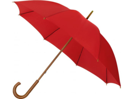 Klassieke Eco Paraplu, Handopening & Windproof, rood
