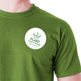Button-badges van bloeipapier: