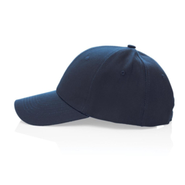 Impact 6 panel 280gr gerecycled katoenen cap, AWARE™ tracer, donkerblauw