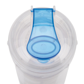 Waterfles met infuser, blauw