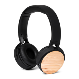 BRAINZ Bluetooth Headphone Bamboo