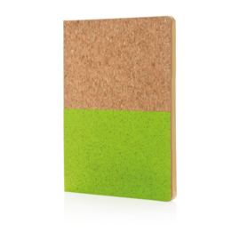 Eco kurk notitieboek, groen