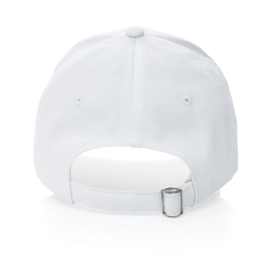 Impact 6 panel 280gr gerecycled katoenen cap, AWARE™ tracer, wit