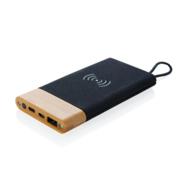 Bamboo X draadloze powerbank, bruin