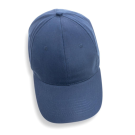 Impact 6 panel 190gr gerecycled katoenen cap, AWARE™ tracer, donkerblauw