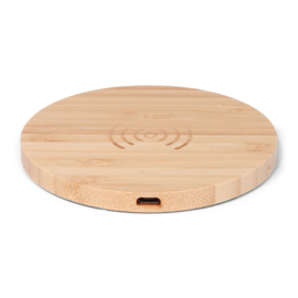 BRAINZ Wireless Charger Circle Bamboo