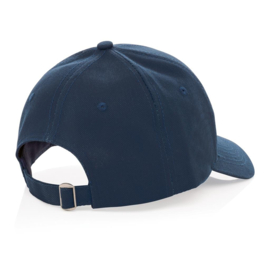 Impact 6 panel 280gr gerecycled katoenen cap, AWARE™ tracer, donkerblauw