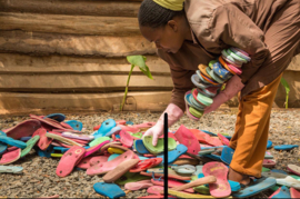 Gerecycled  flip-flop Sleutelhanger