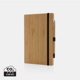 Bamboe notitieboek en infinity potloodset
