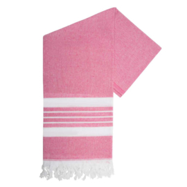 Gerecycled Hamam Handdoek, promo Fuchsia