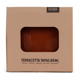 Senza terracotta tapas large bruin