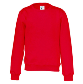 Crew Neck Gemaakt Van Organische Katoen, Rood