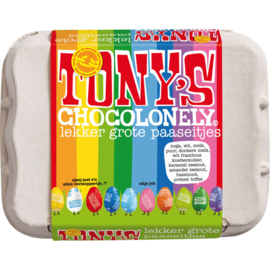 Tony's Chocolonely paaseitjes met groeikaartje