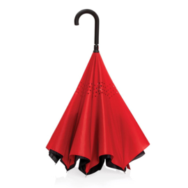 23" Impact AWARE™ RPET 190T reversible paraplu, rood