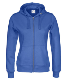 Full Zip Hoody Gemaakt Van Organische Katoen, Blauw