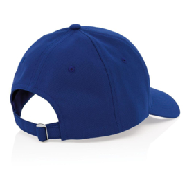 Impact 6 panel 280gr gerecycled katoenen cap, AWARE™ tracer, blauw