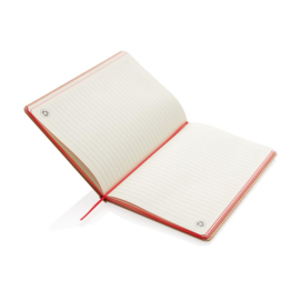 Eco-vriendelijk A5 kraft notitieboek, rood