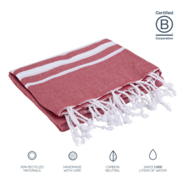 Vibe Hammam handdoek - Red