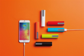 Powerbank 2.200 mAh, oranje