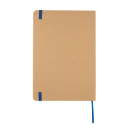 Eco-vriendelijk A5 kraft notitieboek, blauw