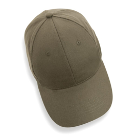 Impact 6 panel 280gr gerecycled katoenen cap, AWARE™ tracer, groen