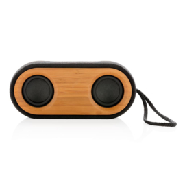 Bamboo X dubbele speaker, zwart