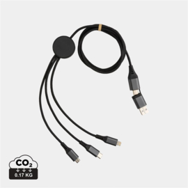 Terra RCS recycled aluminium 120 cm 6-in-1 kabel