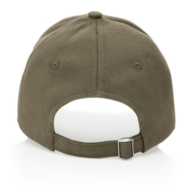 Impact 6 panel 280gr gerecycled katoenen cap, AWARE™ tracer, groen