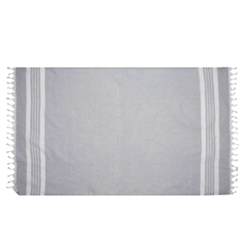 Gerecycled Hamam Handdoek, promo Light Grey