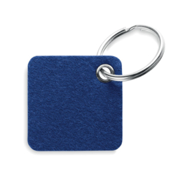 RPET vilten sleutelhanger, blauw