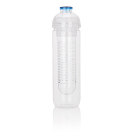 Waterfles met infuser, blauw