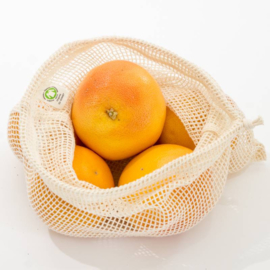 Biokatoen Groente en Fruitzakje, 30 x 25 cm