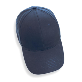 Impact 6 panel 280gr gerecycled katoenen cap, AWARE™ tracer, donkerblauw