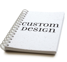 Zaadpapier notitieboek in je eigen design, Premium