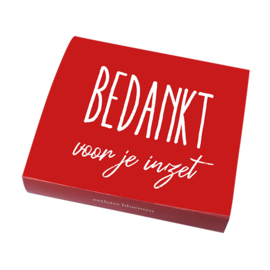 Bedankt Voor Je Inzet, Smulreep Rood