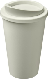 Koffiebeker van bioplastic, ivoorwit
