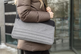 Laptoptas PVC Vrij, Grijs