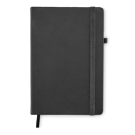 Gerecycled PU kraft notitieboek, zwart