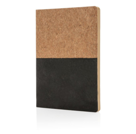 Eco kurk notitieboek, zwart