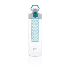 Honeycomb afsluitbare lekvrije waterfles met infuser, turquo