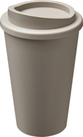Koffiebeker van bioplastic, kiezelgrijs