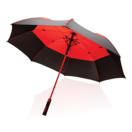 27" Impact AWARE™ RPET 190T auto open stormproof paraplu, rood