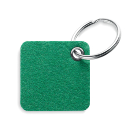RPET vilten sleutelhanger, groen